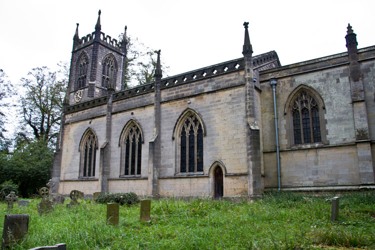 The headstones for Privates Turner and Whitely in Birdsall (St. Mary's) Churchyard