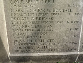 Private Thomas Dunn. 6874.