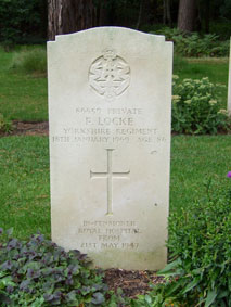 Private Frank Locke. 