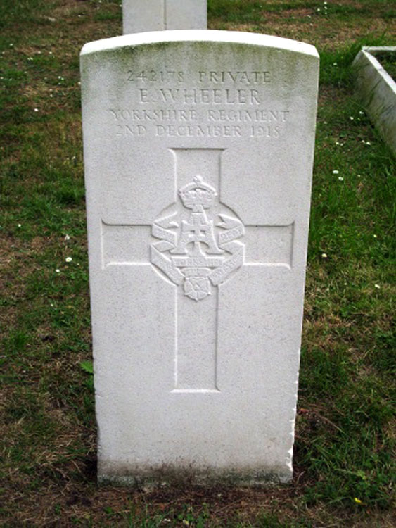 Private Frank Wheeler. 242178