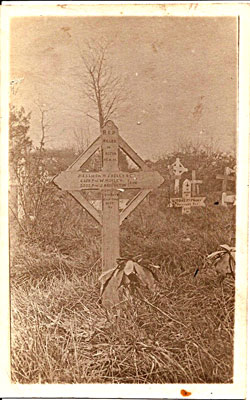 Original Grave of Michael John Kelly and Fred Vasey