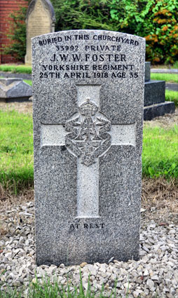 Private John William Wigham Foster. 33992. 