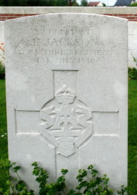 Private Frederick Jackson. 3/8777.