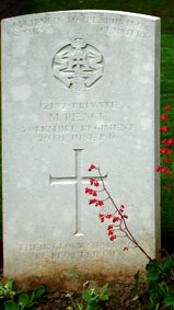Private Maurice Peace. 12182. 