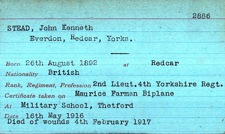 Captain John Kenneth STEAD