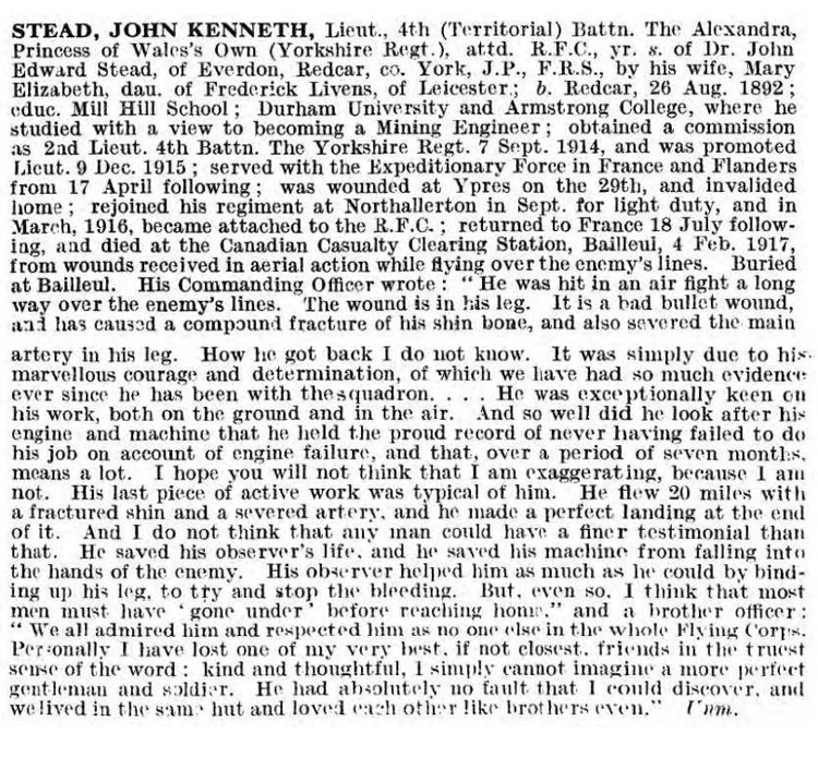 Captain John Kenneth STEAD